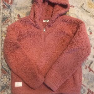 Abercrombie kids girls Sherpa hoodie